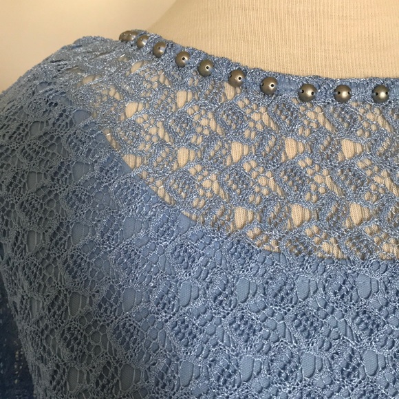 Ruby Rd. Petite blue top - Picture 5 of 8